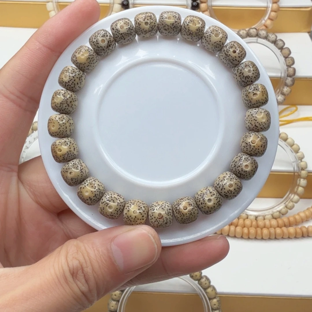 星月菩提手串石玉料爆满针尖星单圈