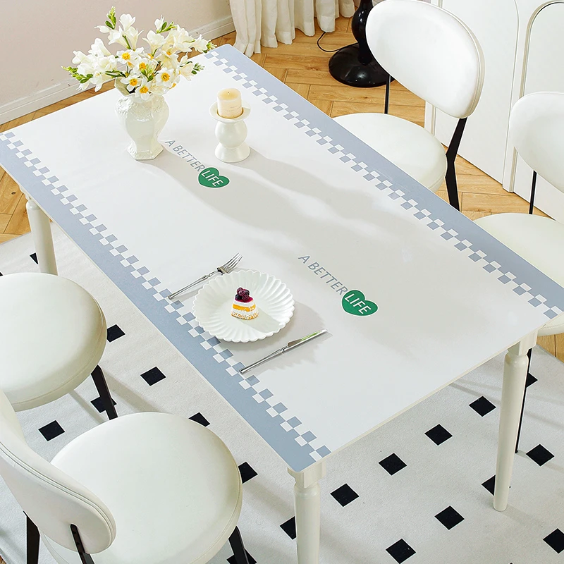 品味生活皮革餐桌垫茶几垫长方形桌布茶几布台布防水防油防烫免洗