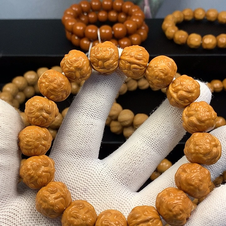 凉***l猴头核桃手串猴头