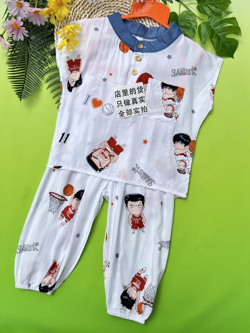 RA18山东人造棉童装店断码清仓昌乐壹号童仓绵绸上衣裤子套装裙子