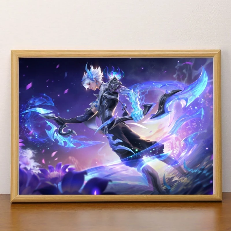 【一人限领一个】王者荣耀澜逐花归海海报相框摆台送朋友生日礼物