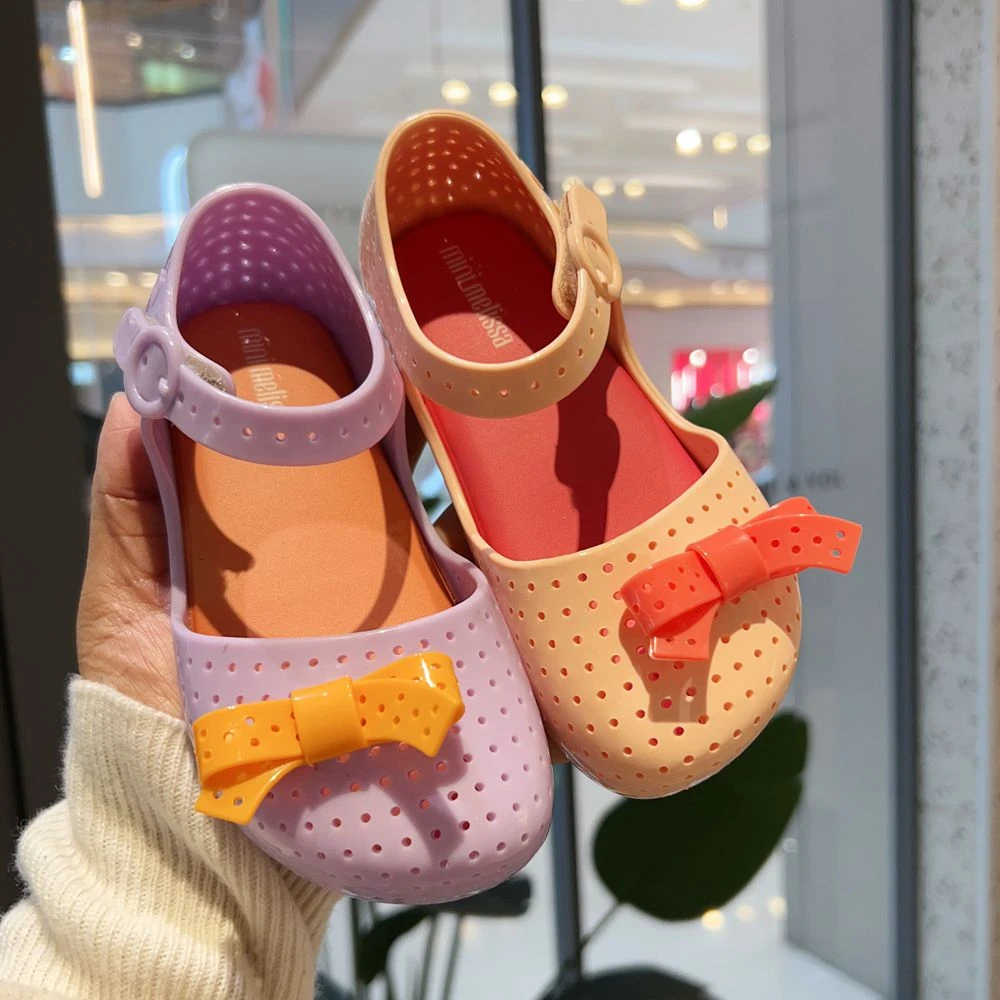 25新款巴西梅丽莎果冻鞋儿童洞洞鞋女童夏季软底凉鞋包头时尚平底