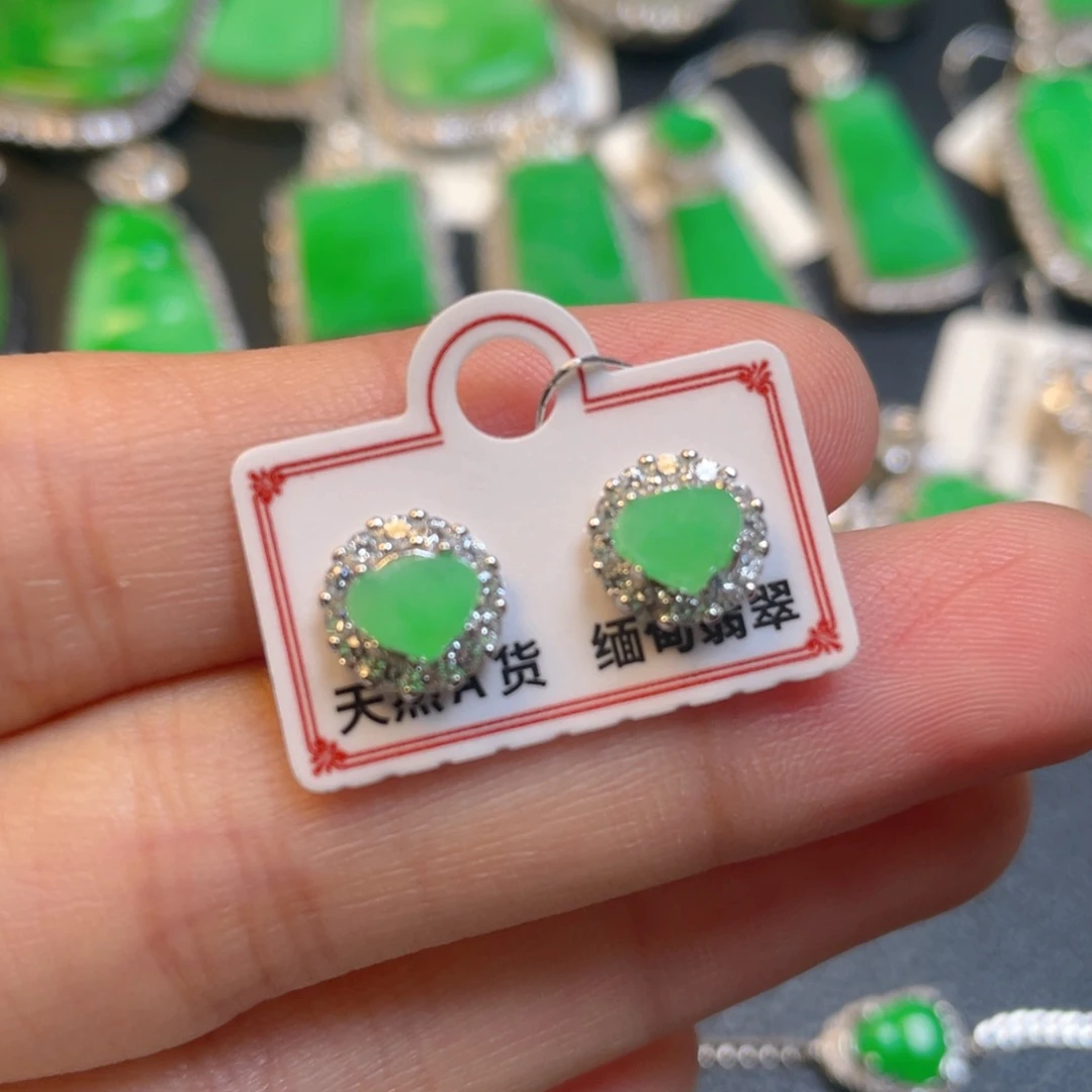 翡翠银S925镶嵌颈饰