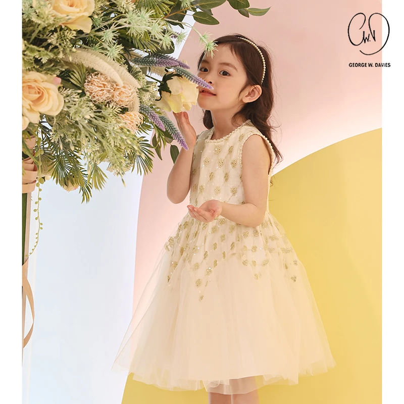 【漫天星辰】原创设计GWD女孩公主裙潮款网纱裙女童夏装套装SPG0029