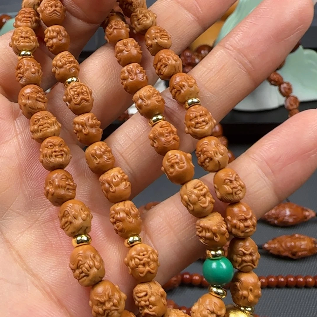 橄榄核吊坠核尖108罗汉