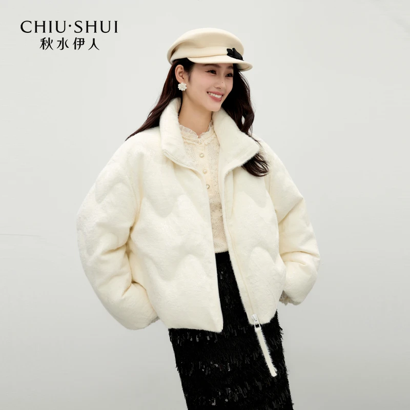 【辛小北】秋水伊人气质雪尼尔羽绒服提花外套625410A150194