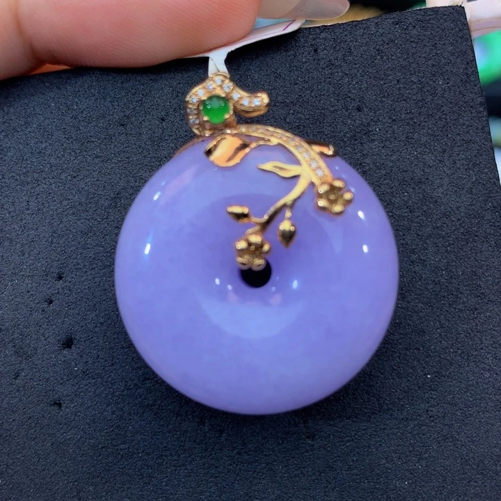 18K金镶嵌手链翡翠翡翠