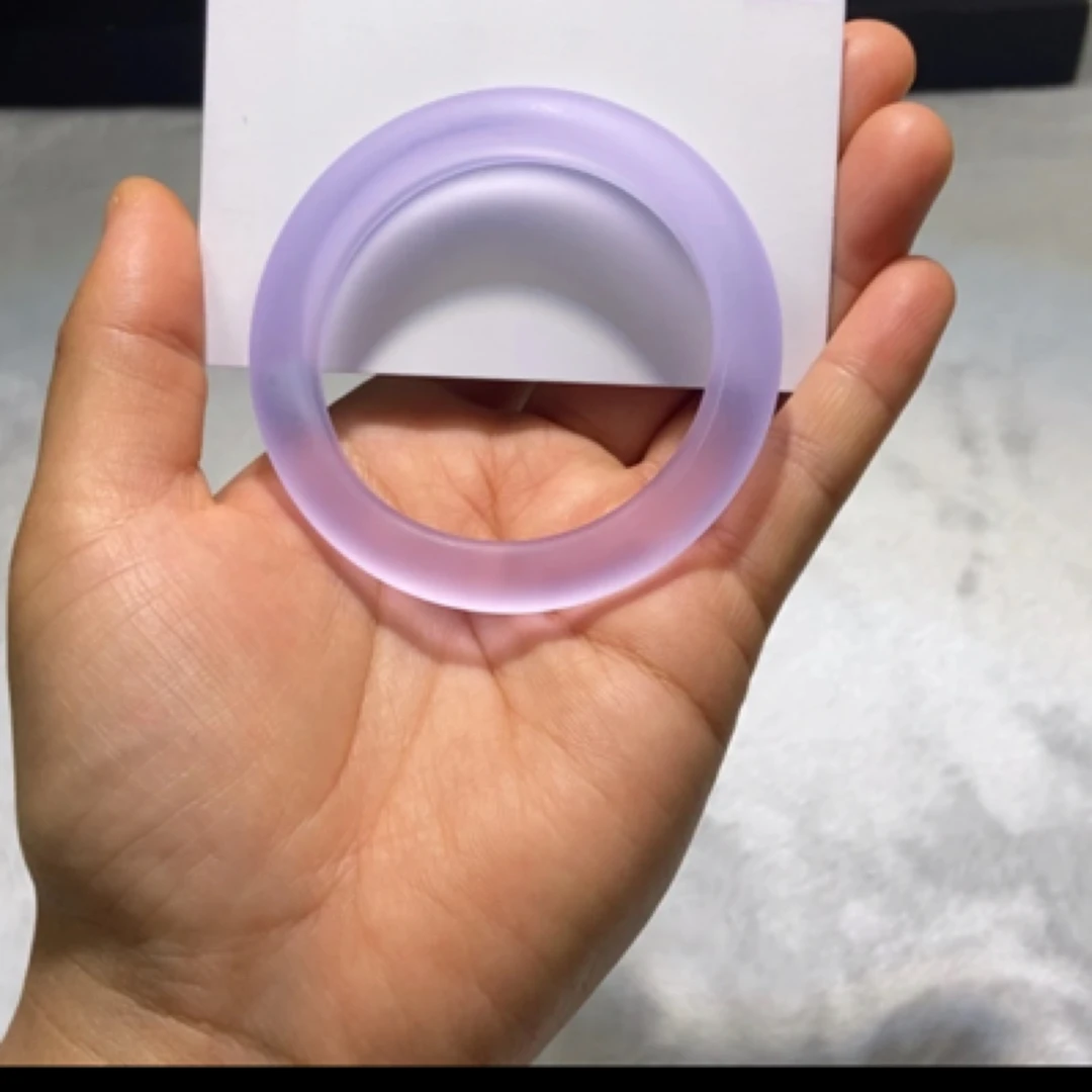 【冰冰紫手镯】【女神手镯】54圈 女款冰透