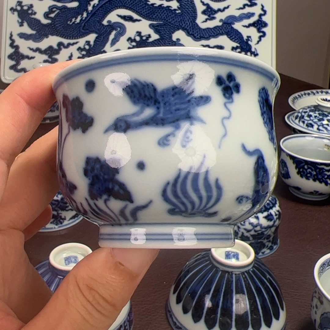 仿明永宣鹭鸶杯子