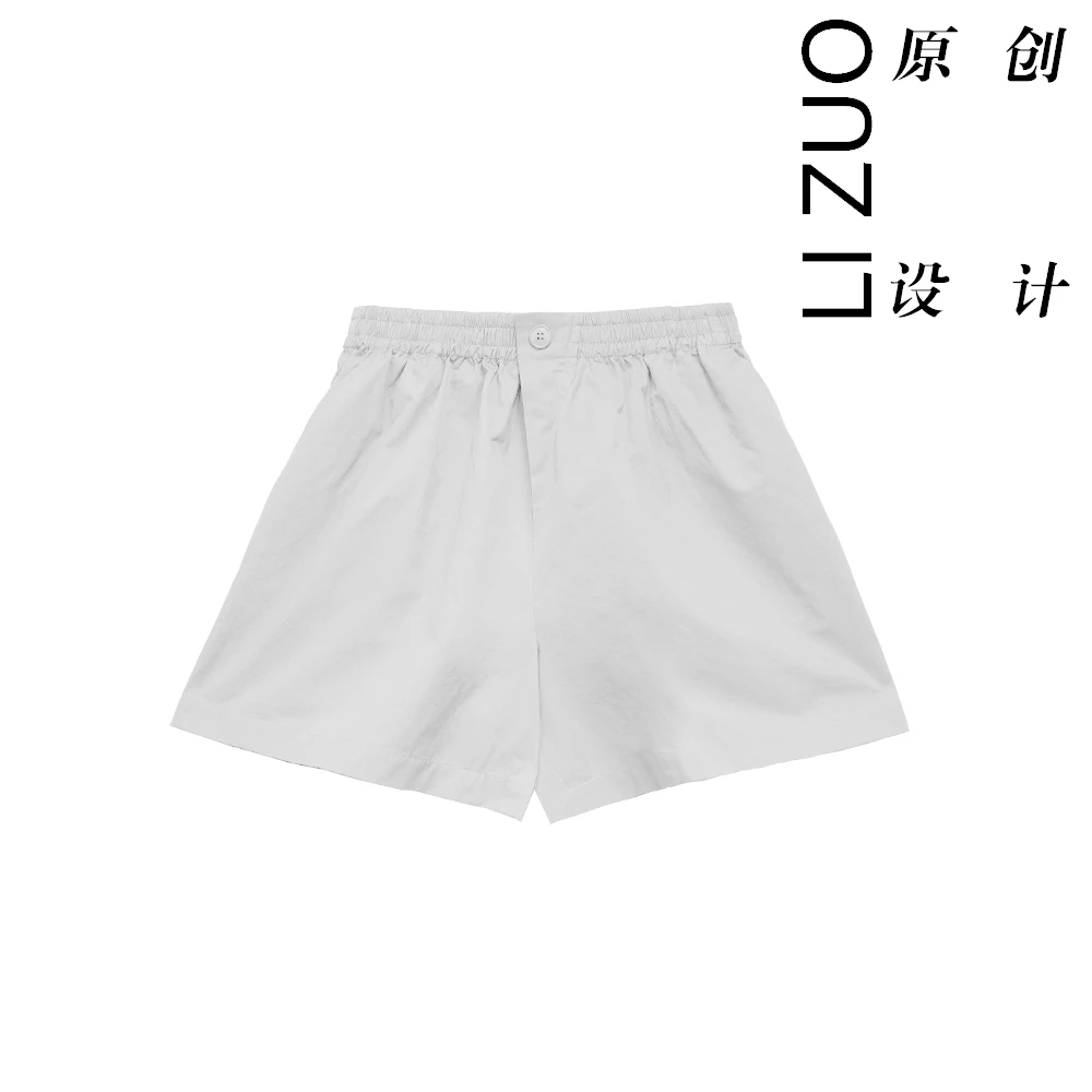 大码胖mm百搭多巴胺色系天丝绸大码时尚百搭显瘦松紧腰短裤9163