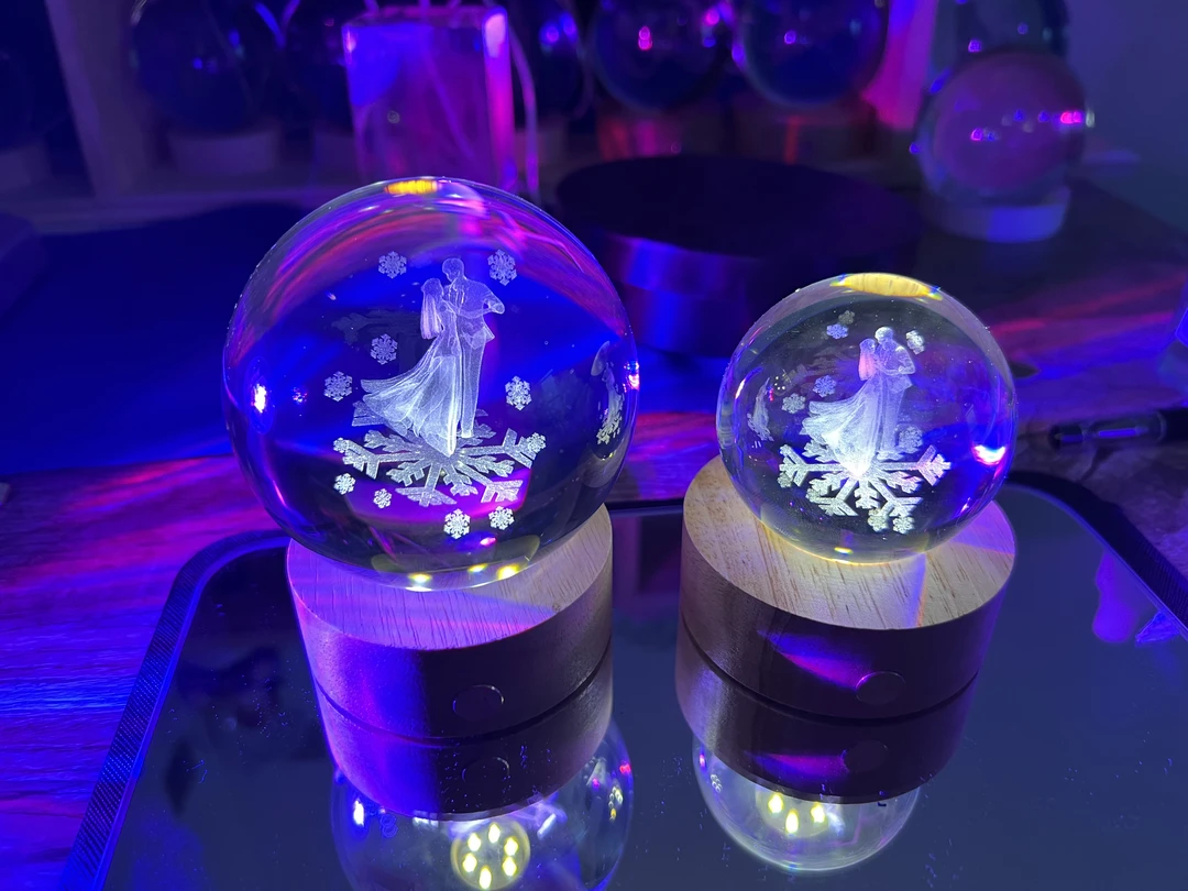 恋与深空婚卡水晶球小夜灯摆件沈星回祁煜黎深秦彻夏以昼水晶球