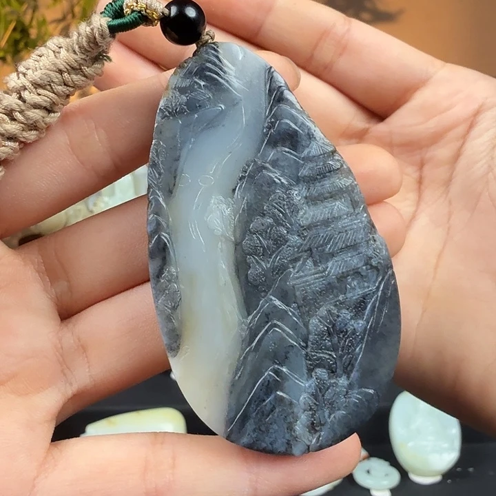 和田玉未镶嵌颈饰