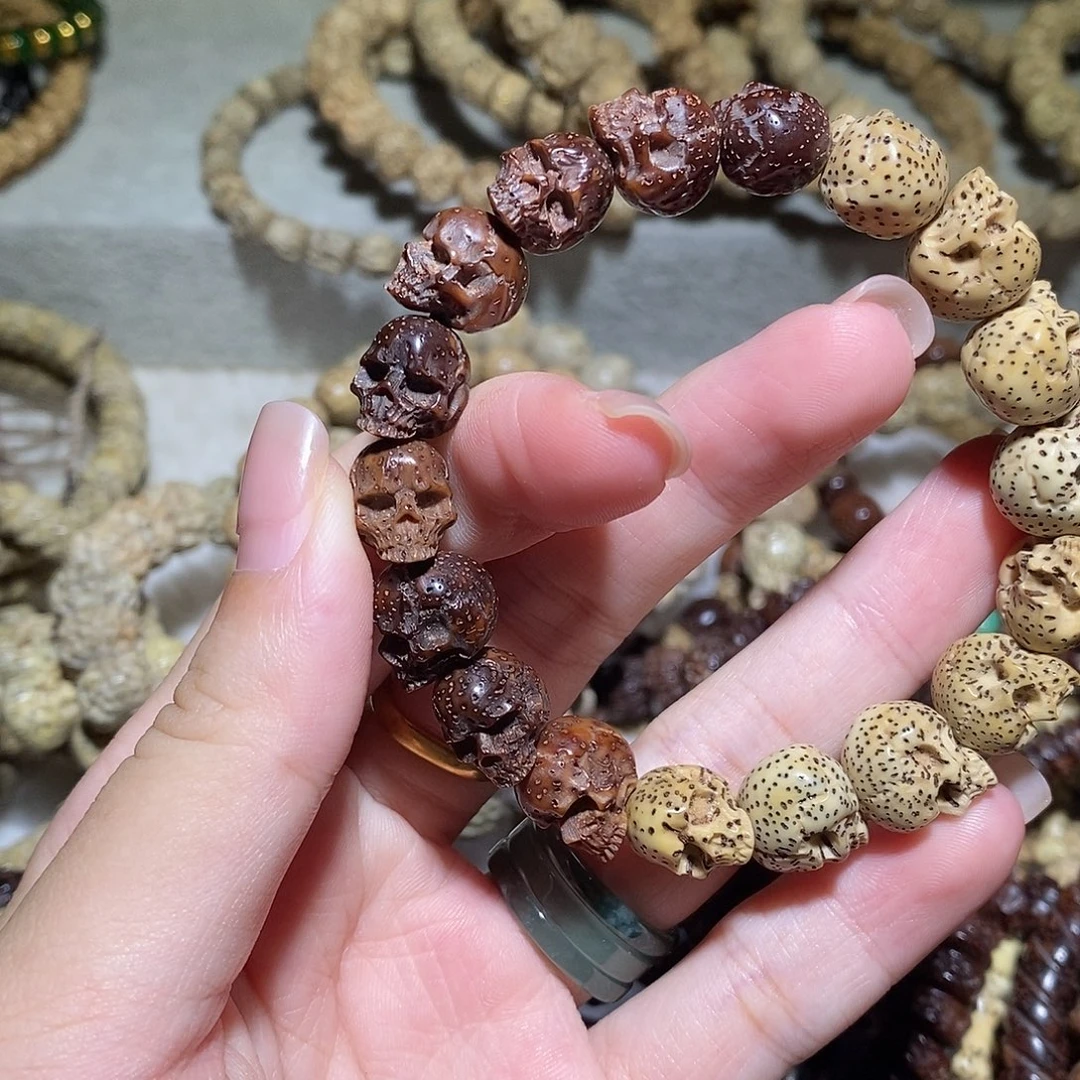 今***悔吊坠星月菩提骷髅19颗