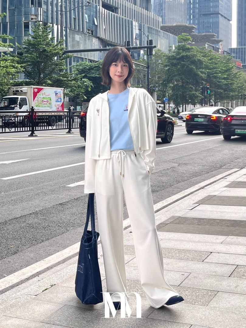 休闲宽松直身卫裤