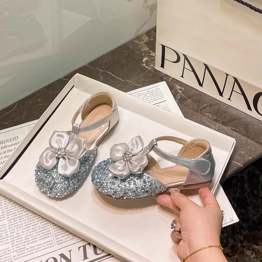 儿童童鞋皮鞋凉鞋软底公主鞋鞋子