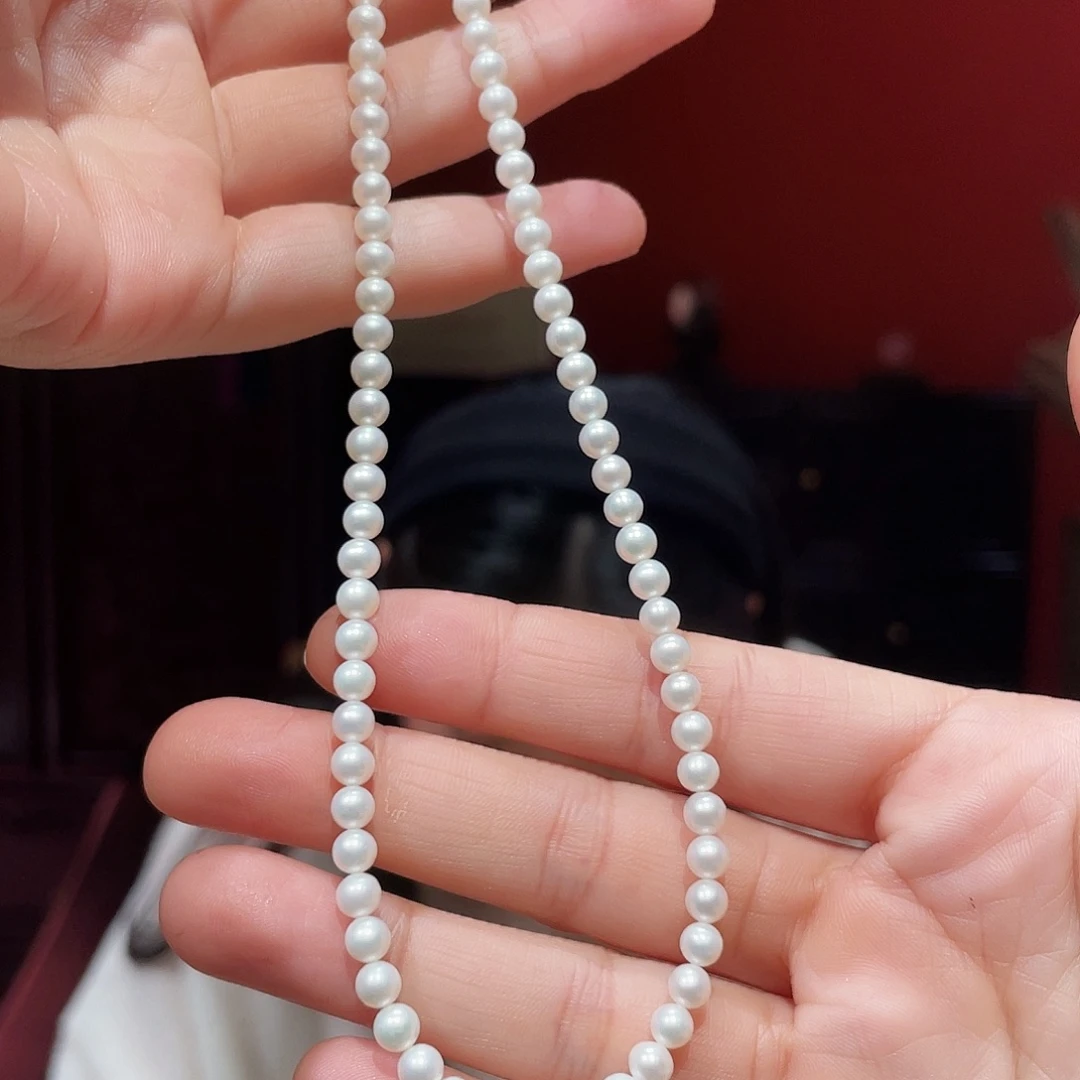 淡水珍珠颈饰银S925镶嵌