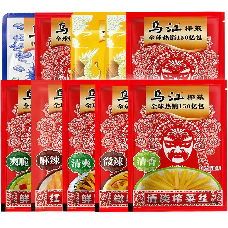 乌江重庆特产涪陵榨菜丝麻辣正宗萝卜下饭菜即乌江榨菜咸菜小包装