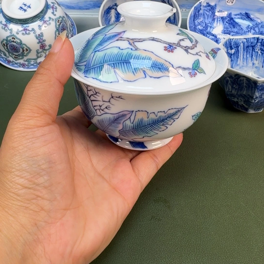 景德镇纯手绘茶具圆圆268