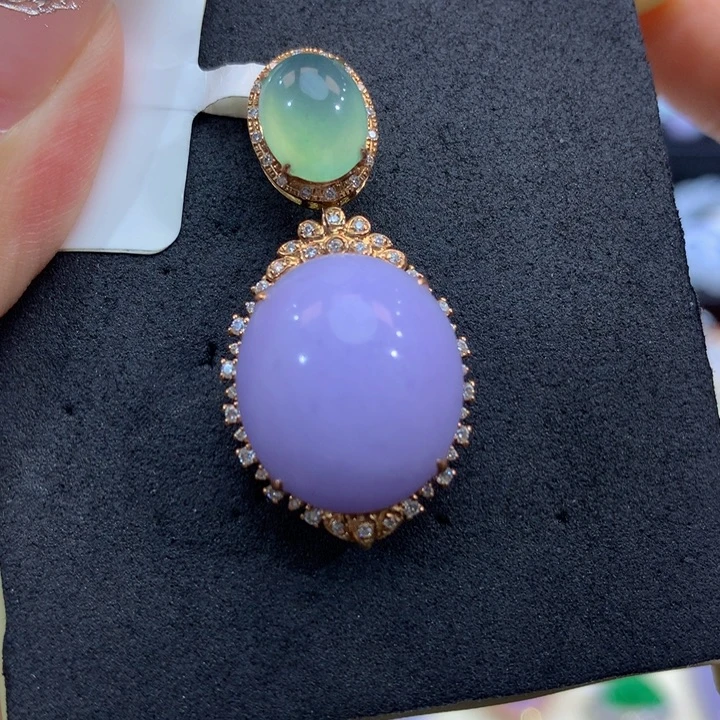 18K金镶嵌手链翡翠翡翠