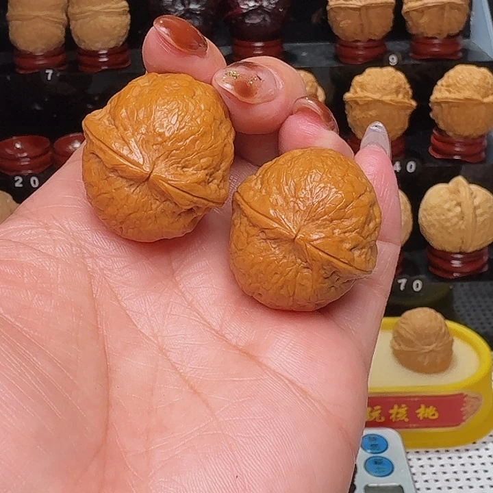 文玩核桃把件龙珠32尺-…………17号