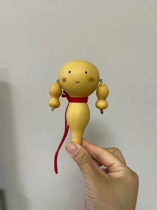 拨浪鼓天然葫芦拨浪鼓手工制作59.9（葫芦大小不一样图片仅供参考）