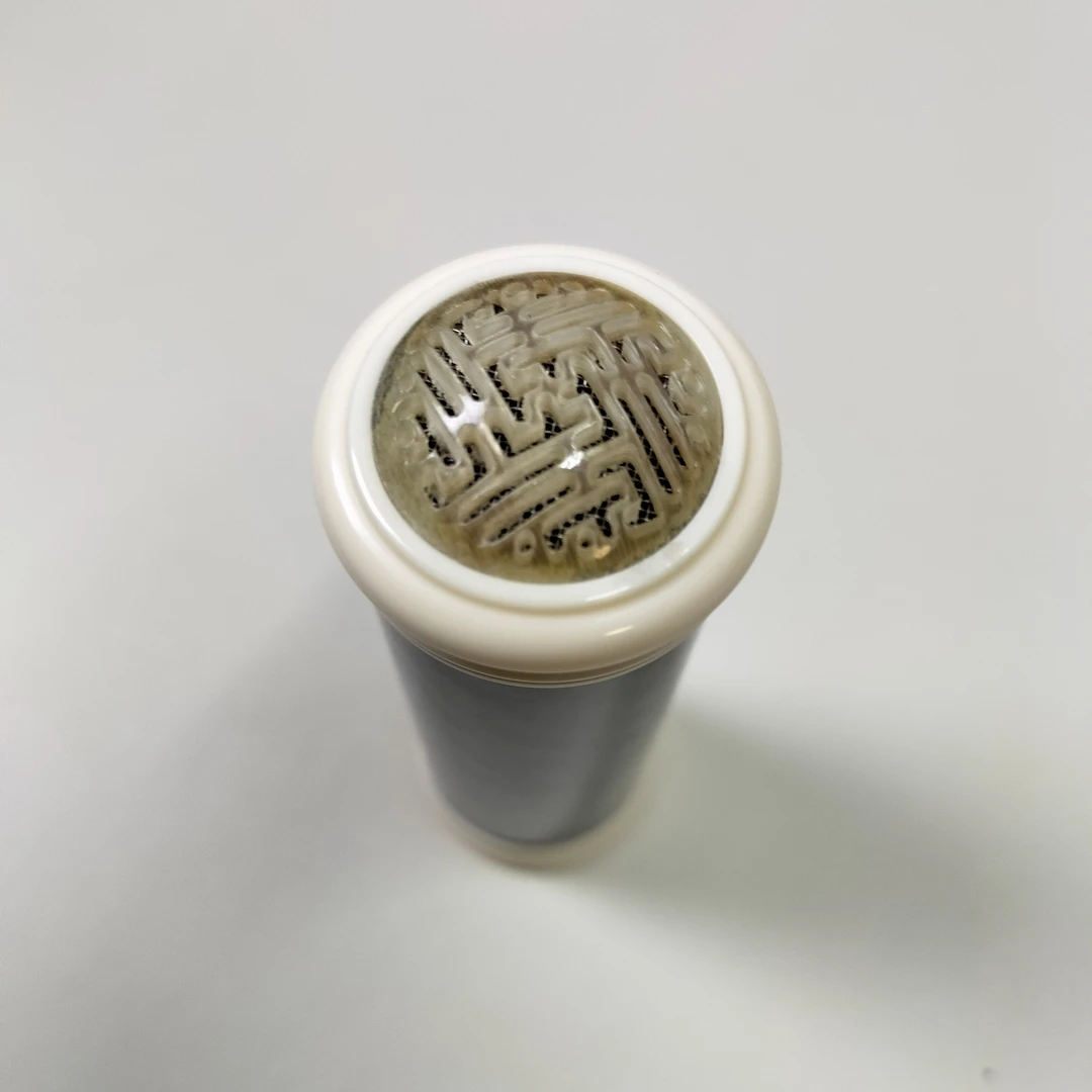 四火虫艺  奢华黑碳纤维牛角蒙心竹蛉筒尺寸10.2*3.0