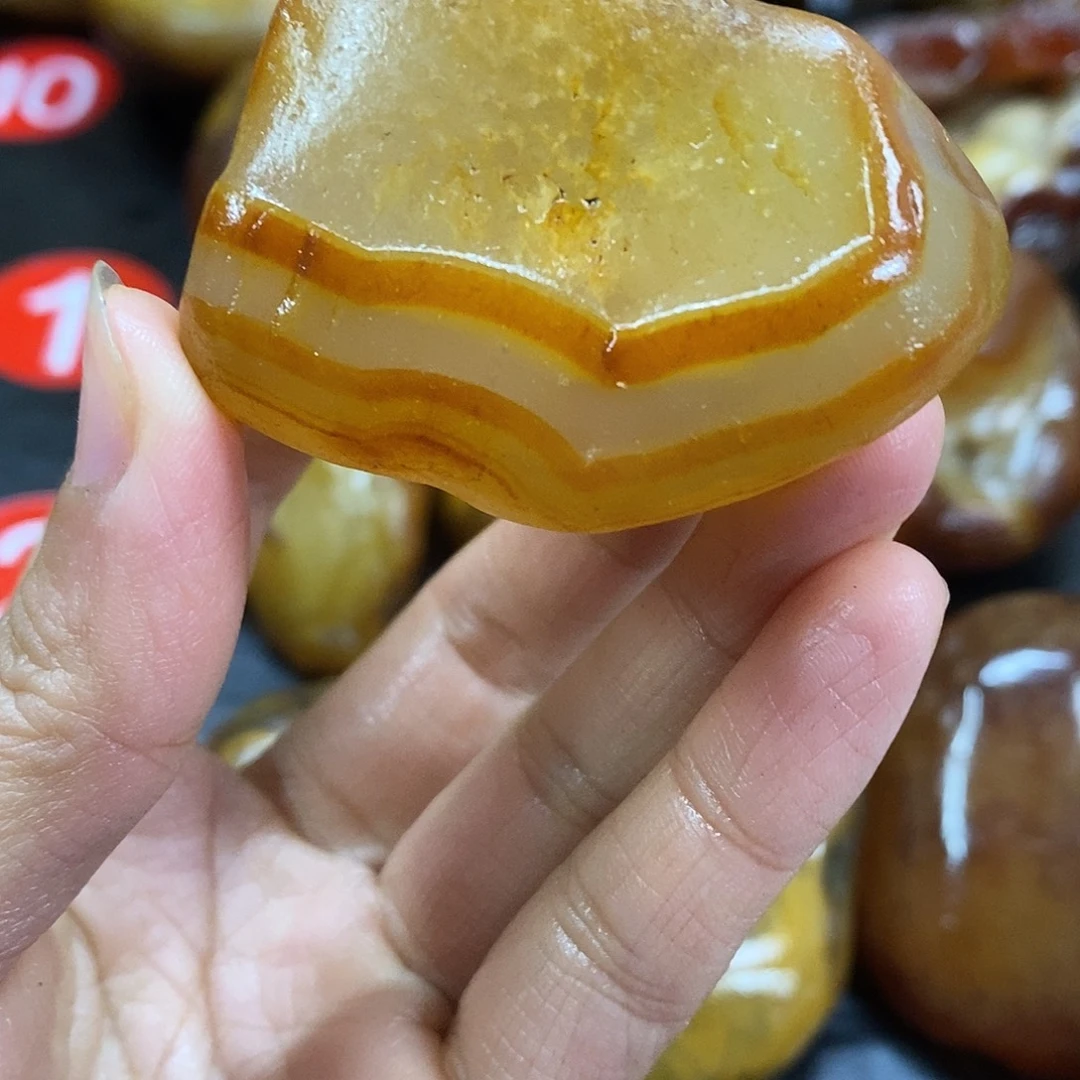 玛瑙/玉髓未镶嵌手把件