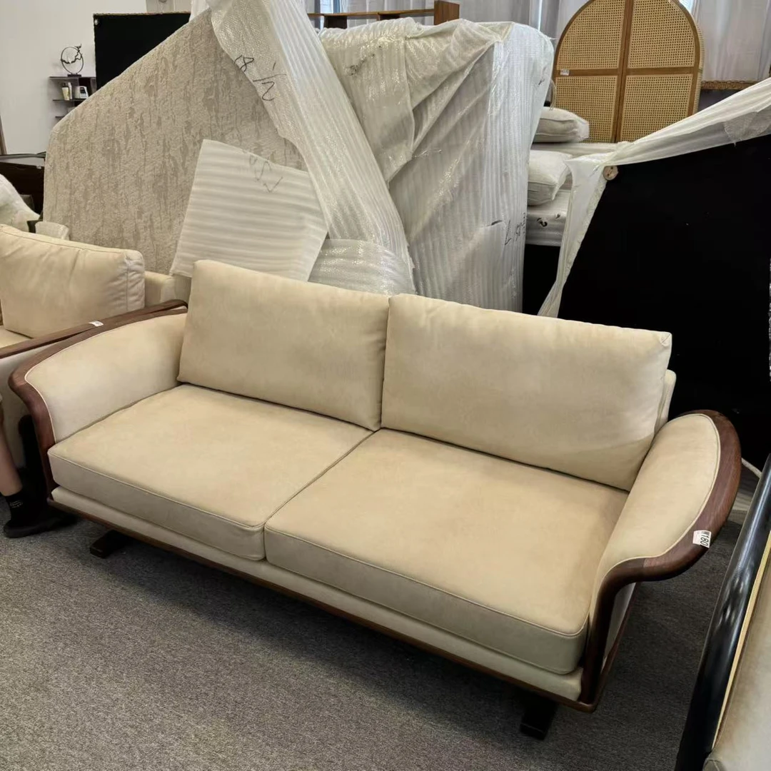 W180#215*90CM实木布艺沙发【不包安装】库存尾货（八楼）