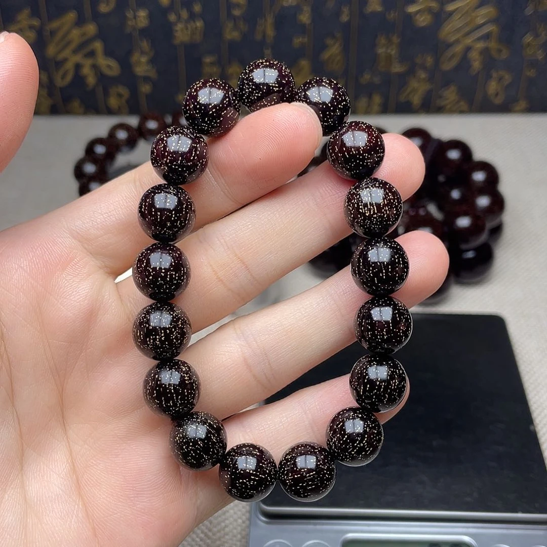 檀香紫檀（小叶紫檀）1.2 17颗 高油密 超爆满金星