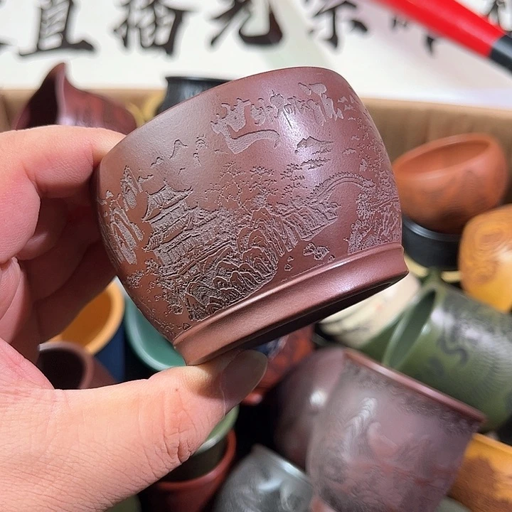 茶杯紫砂全手工紫砂主人杯