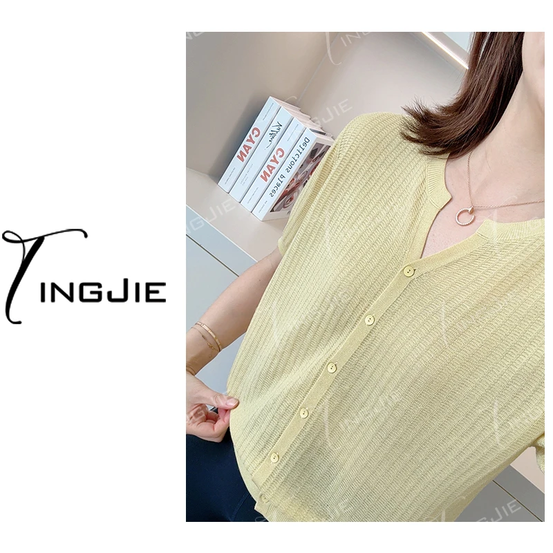 【鎏金】婷姐自留【实物巨美】【60支超细】莱塞尔~B2761夏季短袖上衣