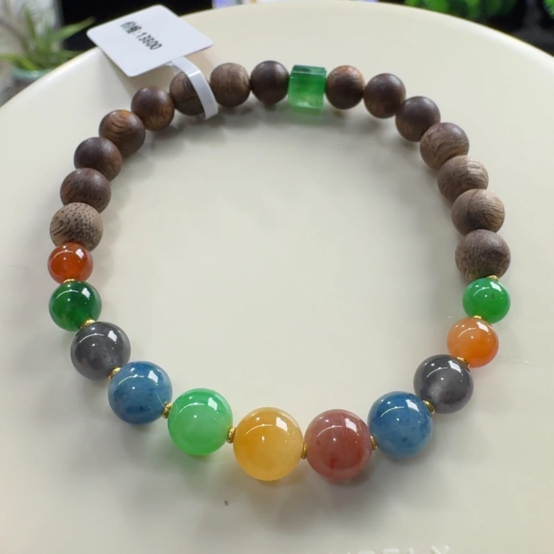 翡翠未镶嵌手链福利款！浓彩半圈