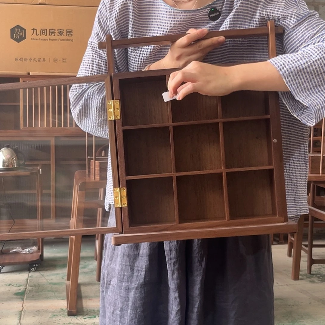 木（非红木类）微瑕提梁九宫格