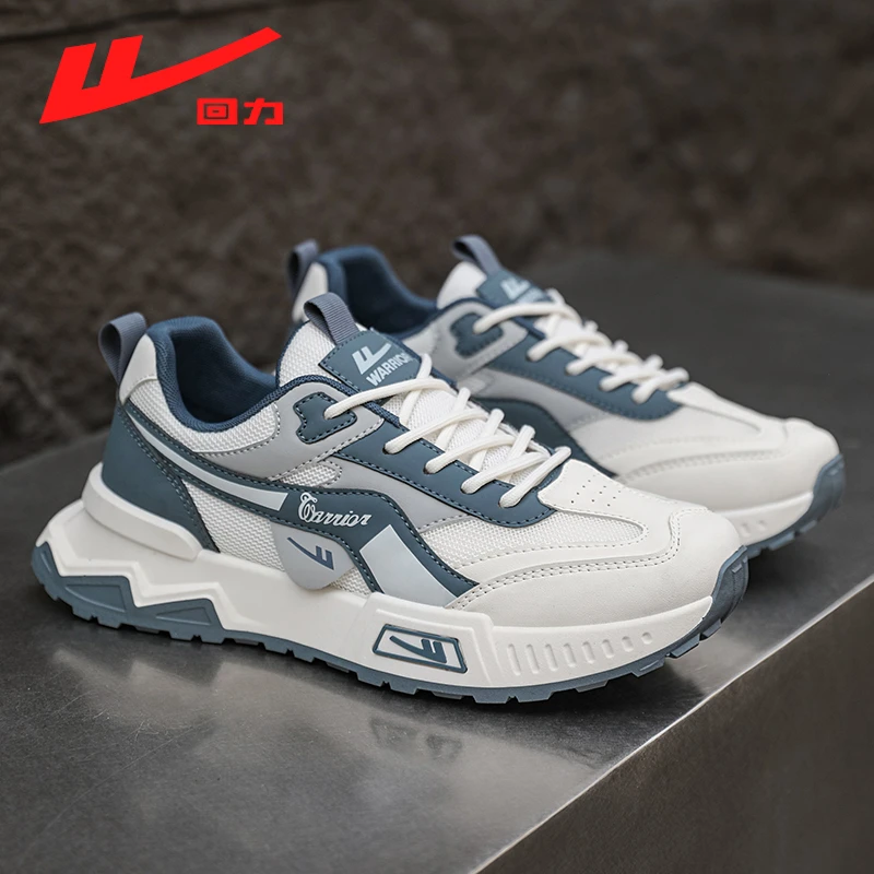 Warrior/回力夏季新款网面轻便软底跑步休闲鞋防臭运动透气潮鞋男