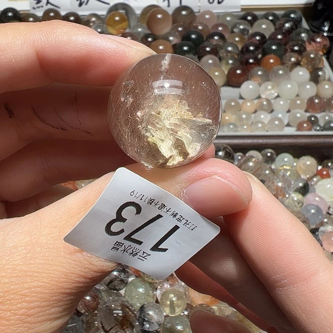 珠宝半成品水晶14K金镶嵌