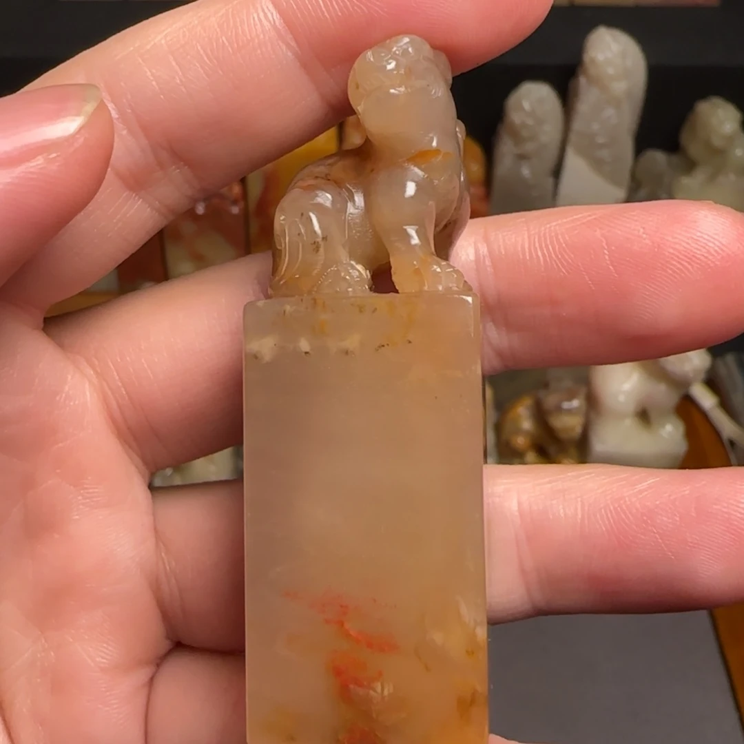 巴林石印石牛角冻