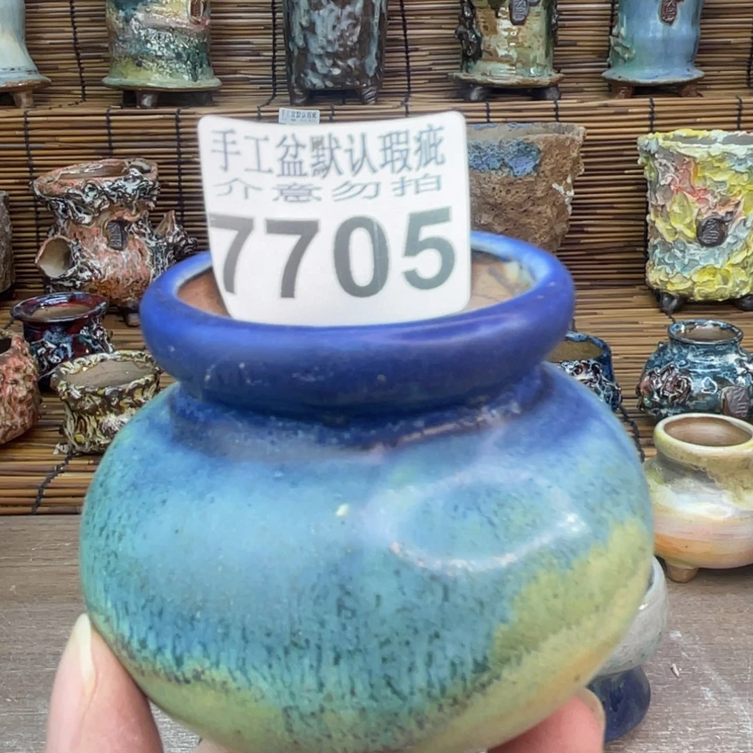 手工花盆默认瑕疵完美者勿拍