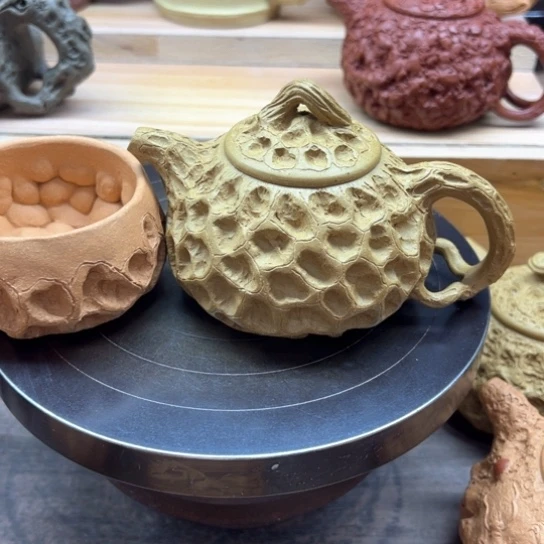 茶壶紫砂全手工制作