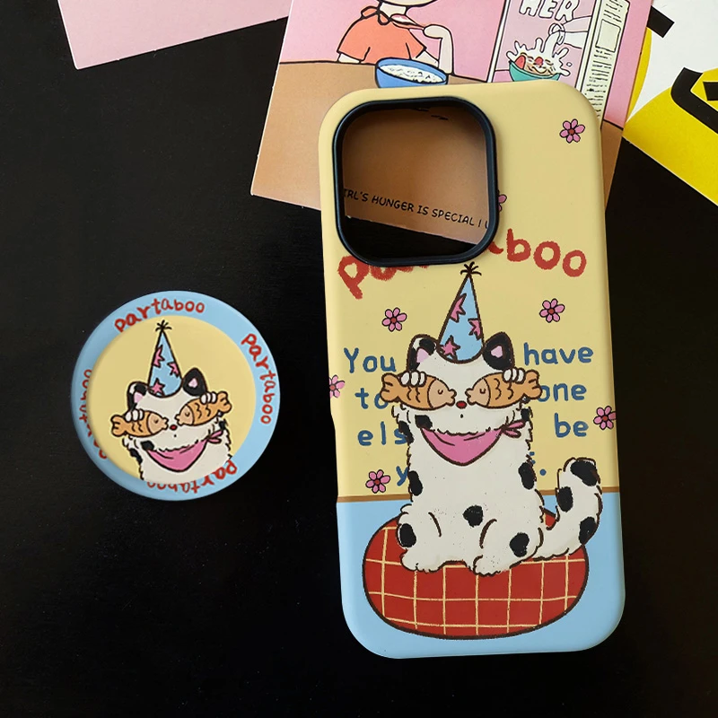 复古小鱼猫磁吸菲林二合一适用苹果17/16promax手机壳华为小米15