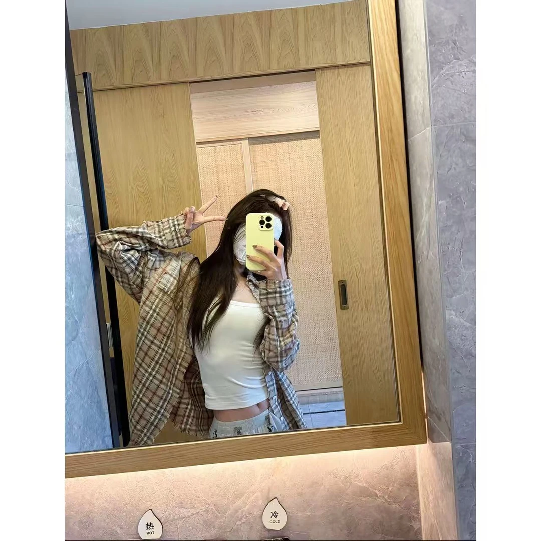 徐秋阳  一颗栗子  春夏新款百搭时尚休闲显瘦显白衬衫12829