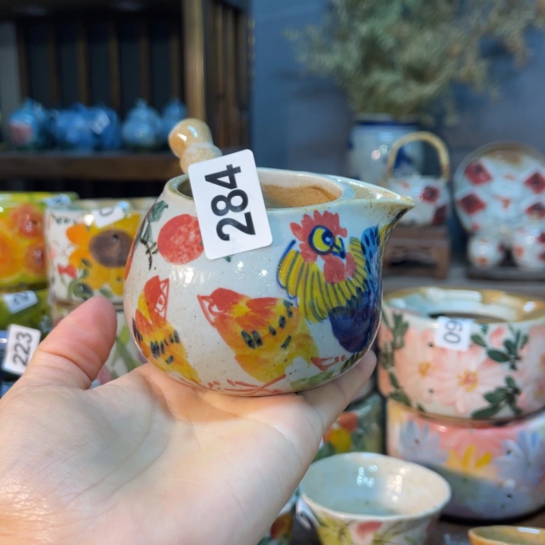 杯素浅陶瓷手工手绘