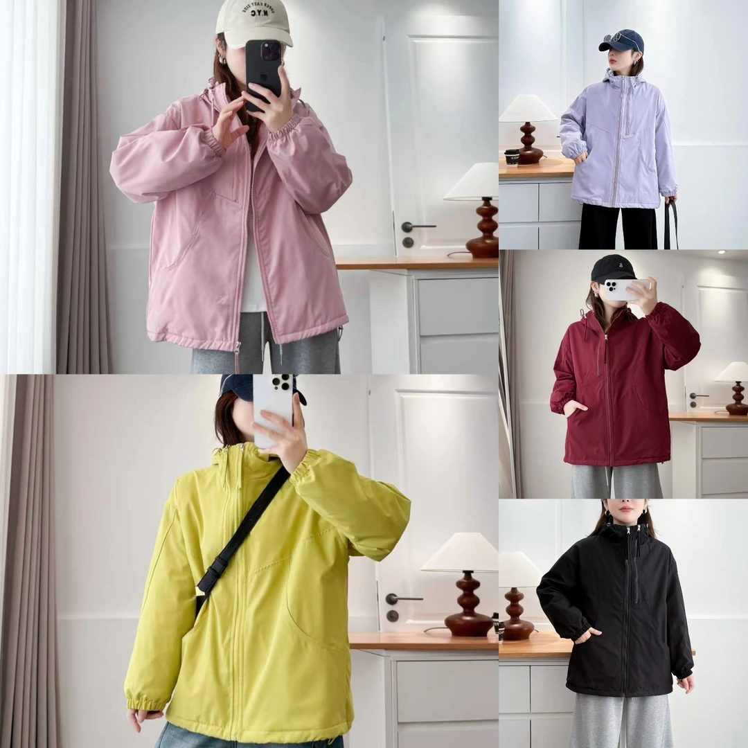 卡洛町大码女装120-200斤秋冬新款遮肉显瘦休闲百搭连帽棉衣2533