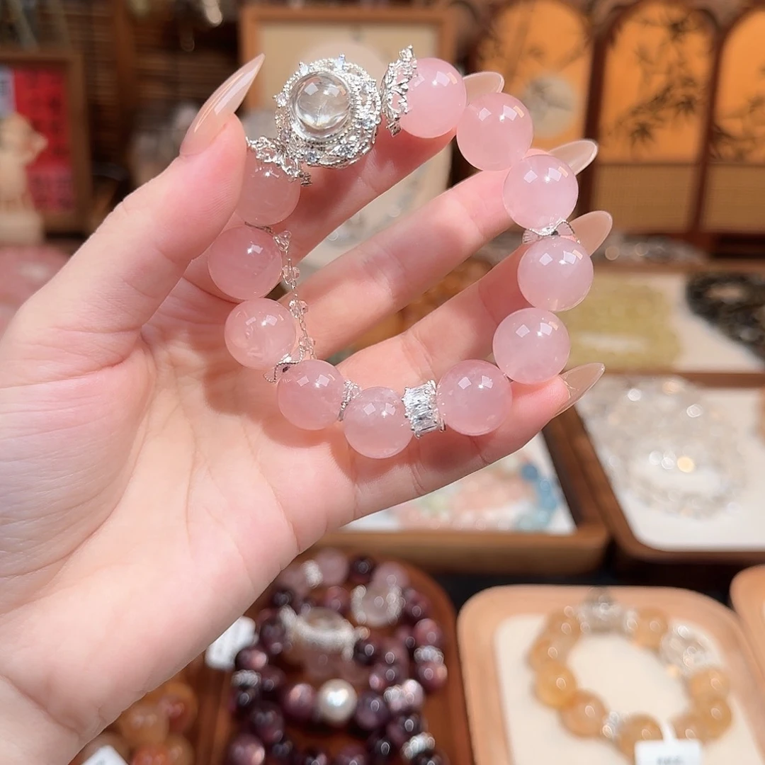 水晶手链未镶嵌粉水晶