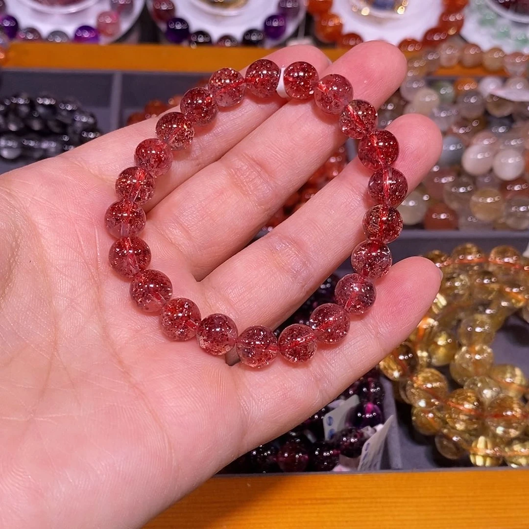 水晶手链未镶嵌金草莓9