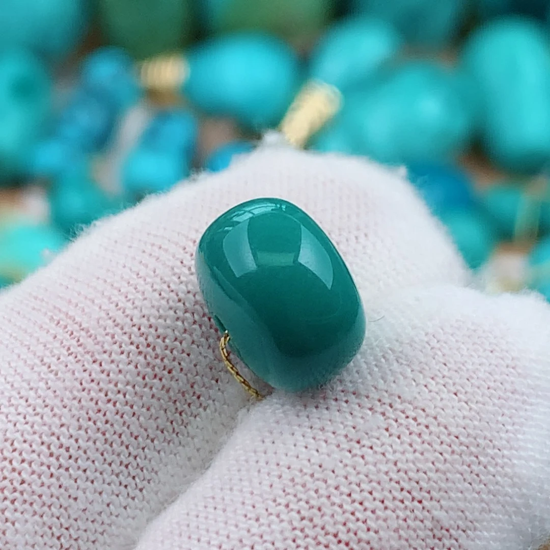 未镶嵌绿松石珠宝奇石10.5mm