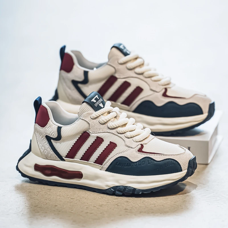 低跟休闲鞋透气厚底时尚休闲鞋鞋子休闲痞帅韩系