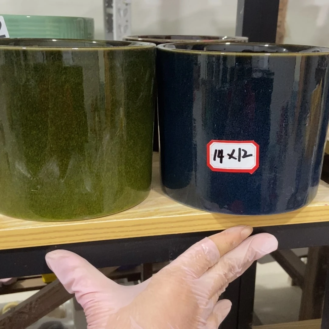 红陶高温陶瓷花盆