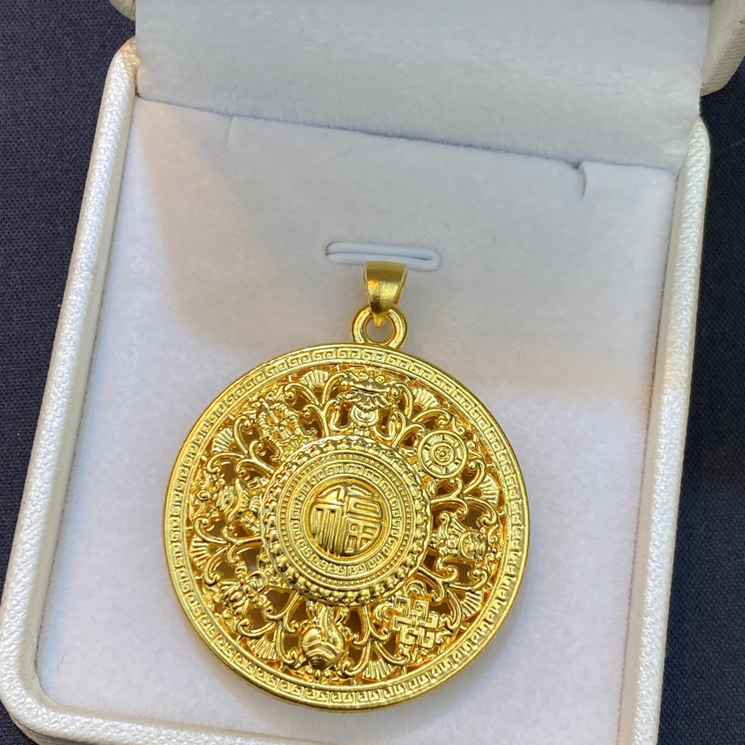 足金999（罗盘➕莲花➕3金珠）投资金条攒黄金悦己送礼