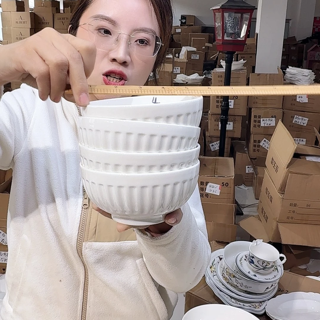 骨瓷5英寸10cm饭碗 6个