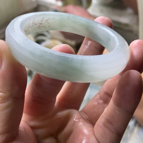 玲***&石英质玉（金丝玉）未镶嵌手镯加工定制